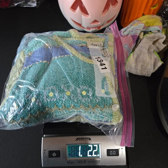 David Brooks Silk Cardigan Sweater Size Medium Cottage Coquette Vintage Art Knit - Picture 12 of 12